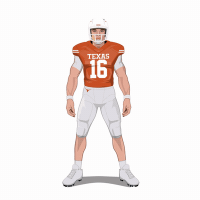 Football Player Number 16 GIF