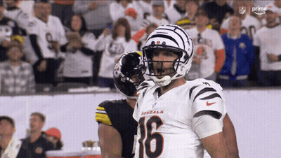 Football Player Number 16 On Field GIF