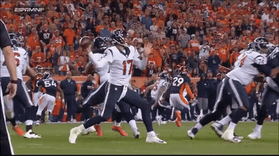 Football Player Number 17 In Front Of Crowd GIF