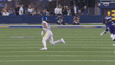 Football Player Number 17 Running On Field GIF