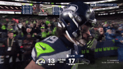 Football Player Number 19 Celebrates GIF