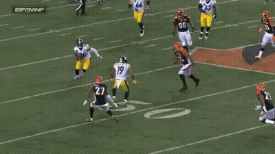 Football Player Number 19 On Field GIF
