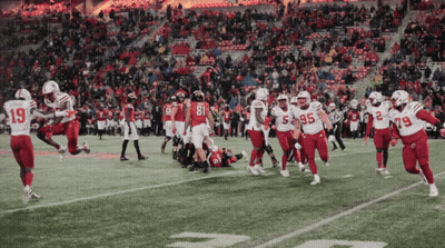 Football Player Number 19 Running On Field GIF