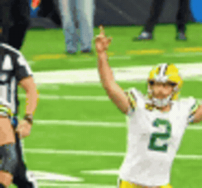 Football Player Number 2 Arm In Air GIF