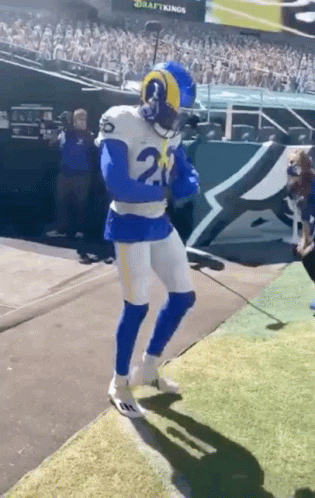 Football Player Number 2 Dancing On Field GIF