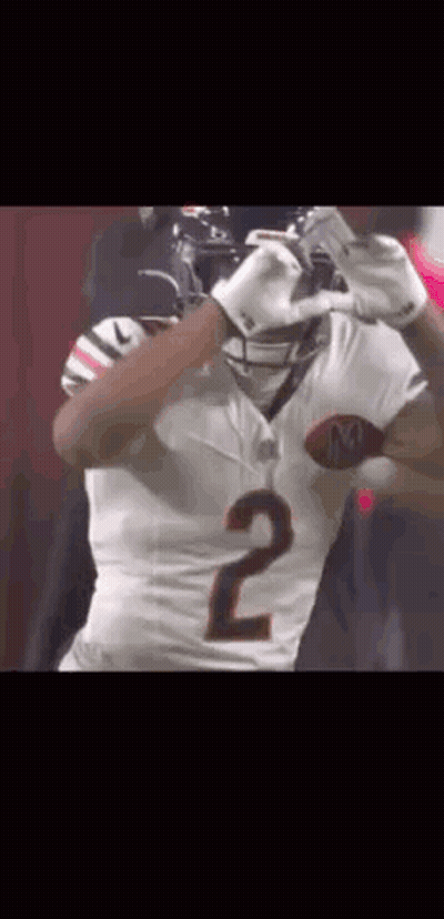 Football Player Number 2 Holding Football GIF