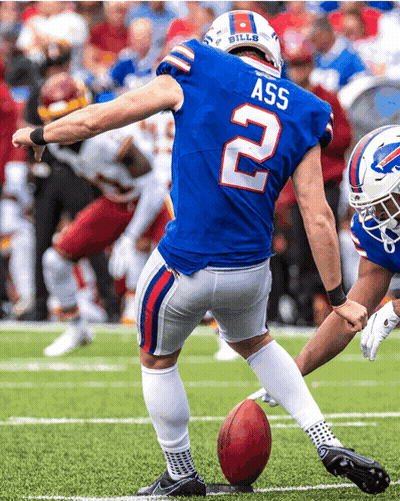Football Player Number 2 Kicking Ball GIF