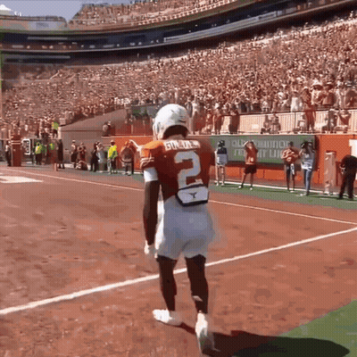 Football Player Number 2 On Field GIF