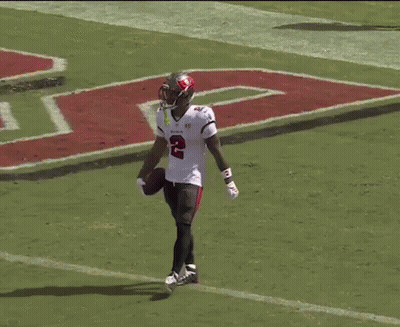 Football Player Number 2 Running GIF