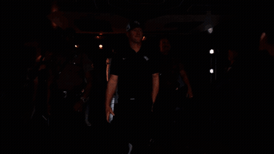 Football Player Number 2 Walking Into Tunnel GIF