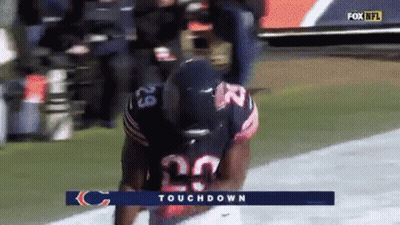 Football Player Number 20 Running On Field GIF