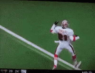 Football Player Number 21 Running On Field GIF