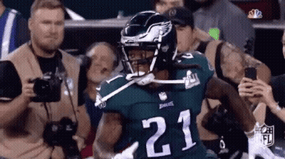 Football Player Number 21 Running On Field GIF