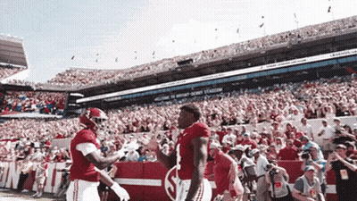 Football Player Number 21 Running GIF