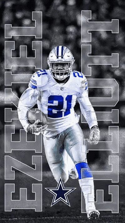Football Player Number 21 Running With Ball GIF