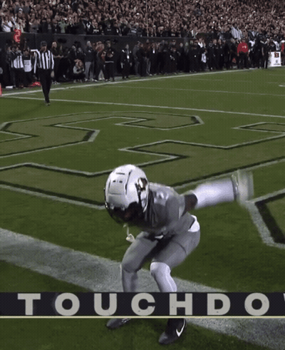 Football Player Number 22 Falling On Field GIF