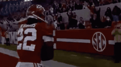 Football Player Number 22 Running With Ball GIF