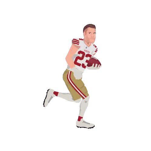 Football Player Number 23 Poster Sticker