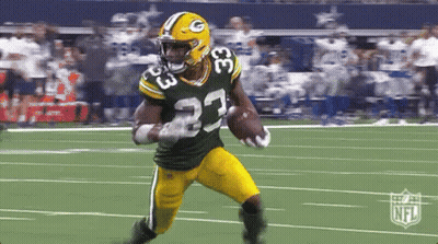 Football Player Number 23 Running With Ball GIF
