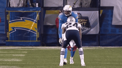 Football Player Number 24 On Field GIF