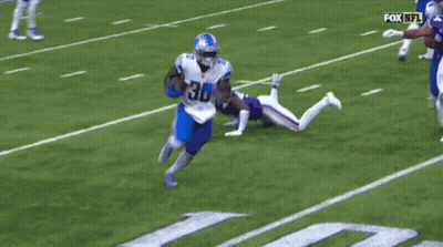 Football Player Number 24 Running GIF