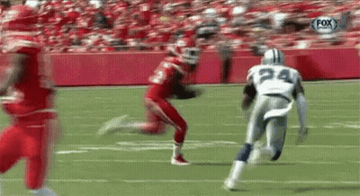 Football Player Number 24 Running GIF