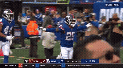 Football Player Number 25 Running On Field GIF