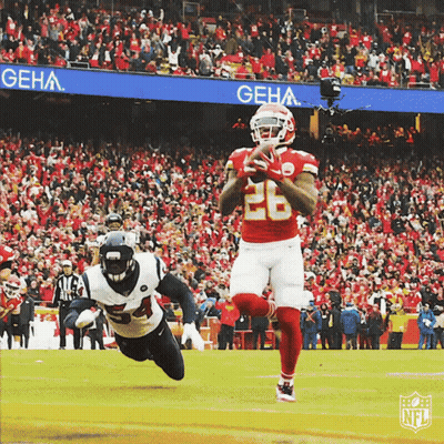 Football Player Number 26 Catching Pass GIF