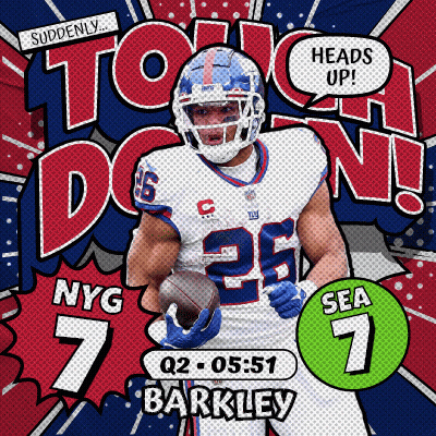 Football Player Number 26 Holding Football GIF