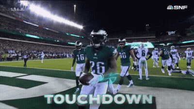 Football Player Number 26 Running With Ball GIF