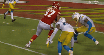 Football Player Number 27 Being Tackled GIF
