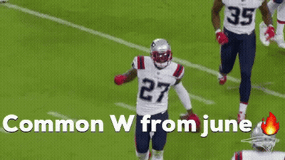 Football Player Number 27 Running GIF