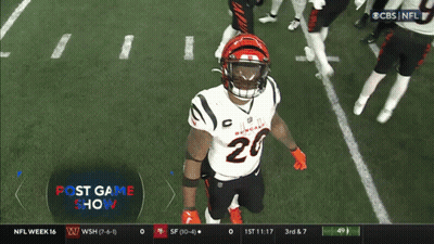 Football Player Number 28 Holding Football GIF