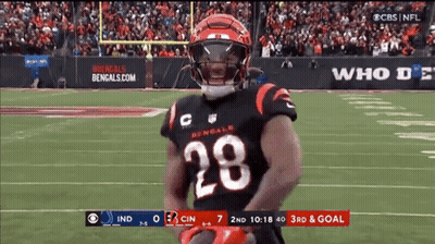 Football Player Number 28 On Field GIF