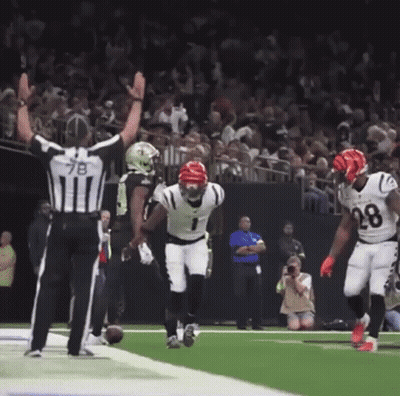 Football Player Number 28 Running GIF