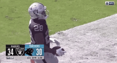 Football Player Number 28 Running GIF