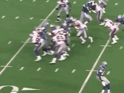 Football Player Number 29 Being Tackled GIF