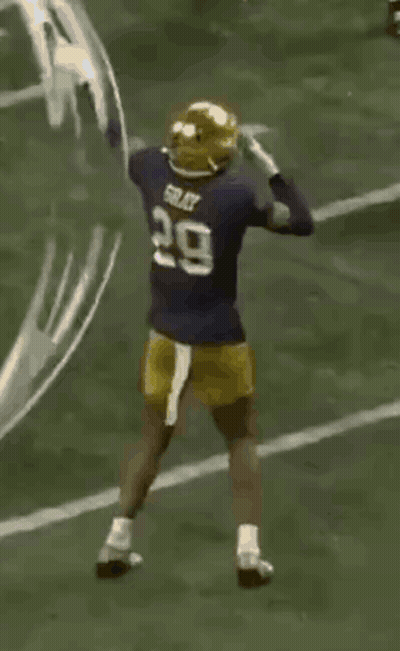 Football Player Number 29 Running On Field GIF