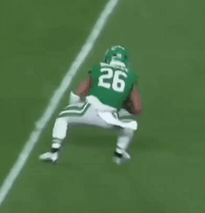 Football Player Number 3 Being Tackled GIF