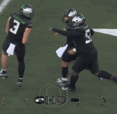 Football Player Number 3 Hugging Another Player GIF