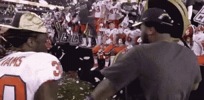 Football Player Number 3 In Front Of Crowd GIF
