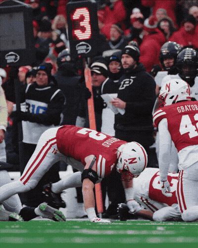 Football Player Number 3 Kneeling On Field GIF