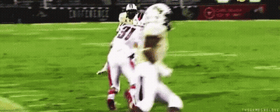 Football Player Number 31 Tackled GIF