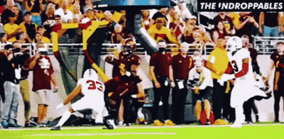 Football Player Number 33 Running GIF
