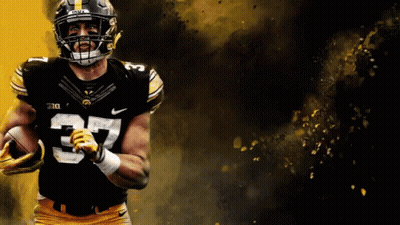 Football Player Number 33 Running With Ball GIF