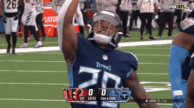 Football Player Number 36 Blue Gloves GIF