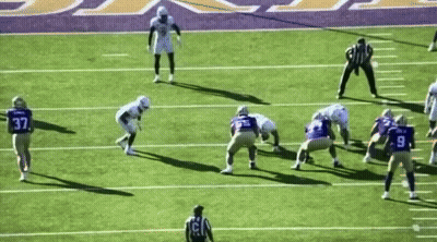 Football Player Number 37 Running GIF