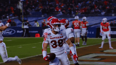 Football Player Number 38 Running With Ball GIF