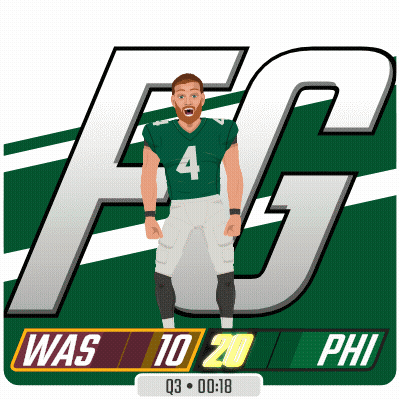 Football Player Number 4 Cartoon GIF