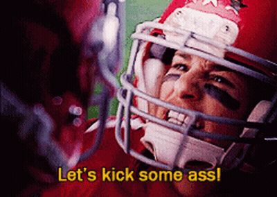 Football Player Number 4 On Field GIF